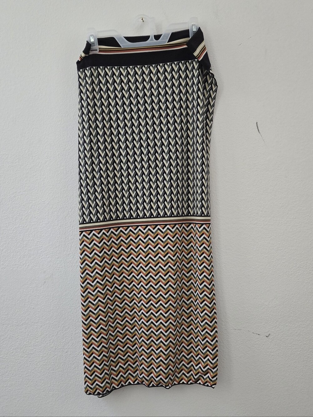 Max Studio Geometric boho Print Maxi sz L